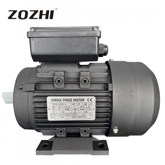 50Hz 0,55KW 0,75HP 1440rpm Kondensator Single-Phase-Start Run Asynchronous Induction Motor 220V/230V AC Voltage 60Hz Frekuensi Rated Power 2