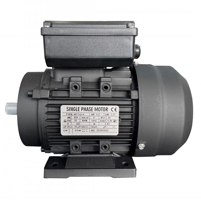Motor Listrik Asinkron Satu Fasa Kapasitor-Start Run 1410rpm 0.37KW 0.5HP Tegangan AC 220V 50Hz/60Hz Daya Terukur 0