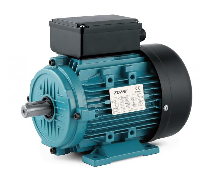 Motor Induksi 1hp Satu Fasa 0.75kw 220V 1500rpm Untuk Kompresor Udara Tertutup 0