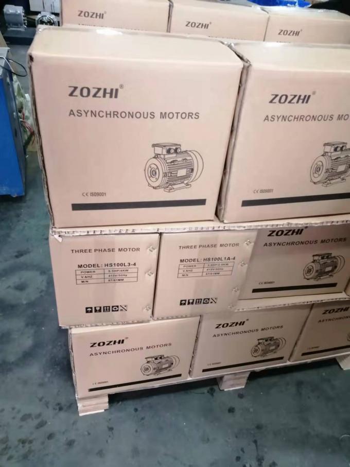50Hz 60Hz Waterproof 0.09kw 0.12Hp Empat kutub Asynchronous Electric Motor 380V 1500RPM Tiga fase tertutup 220V AC Tegangan 19