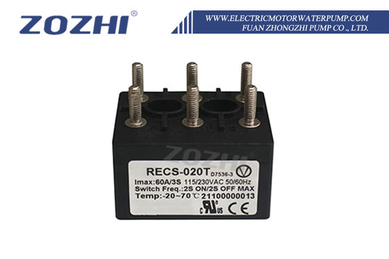 RECS-020T Saklar Sentrifugal Elektronik dengan kisaran suhu 0-70°C 2S ON/2S OFF frekuensi MAX dan 1 juta siklus umur
