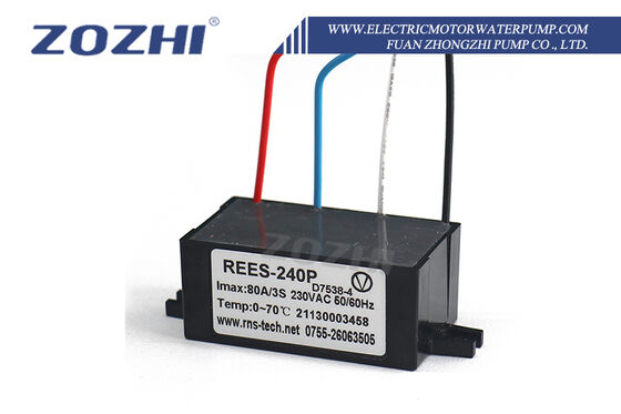 Aksesori Motor Sakelar Sentrifugal Elektronik REES-240P 230V dengan Arus Maksimum 80A/3s dan Rentang Suhu 0-70°C